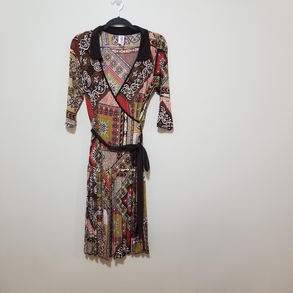 Purple Rain faux wrap dress - Picture 3 of 7